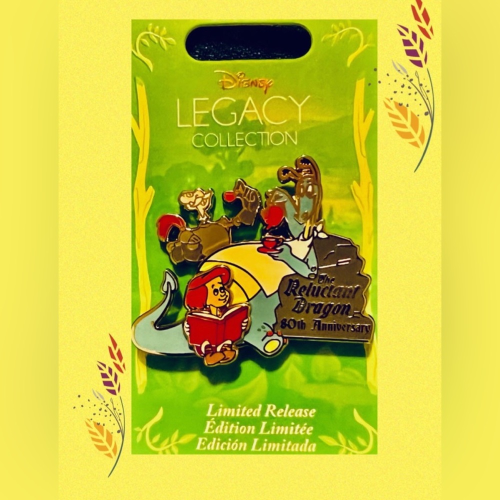 Disney The Reluctant Dragon Legacy Collection 80th Anniversary Limited NWT
